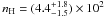\hbox{$n_\mathrm{H} = (4.4^{+1.8}_{-1.5})\times 10^2$}