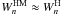 \hbox{$W_{n}^{\rm{HM}} \approx W_{n}^{\rm{H}}$}