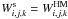 \hbox{$W_{i,j,k}^{\rm{s}} = W_{i,j,k}^{\rm{HM}}$}