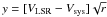 \hbox{$y = [V_{\rm LSR}-V_{\rm sys}] \sqrt{r}$}