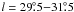 \hbox{$l=29\fdg5{-}31\fdg5$}
