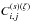 \hbox{$C^{(s)(\zeta)}_{i,j}$}