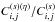 \hbox{$C^{(s)(\eta)}_{i,j}/C^{(s)}_{i,j}$}