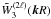 \hbox{$\tW_3^{(2\ell)}(\vk R)$}