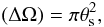 \appendix \setcounter{section}{1} \begin{equation} (\Delta\Omega) = \pi \theta_{\rm s}^2 , \label{thetas-def} \end{equation}