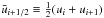 \hbox{$\bar{u}_{i+1/2} \equiv \tfrac{1}{2} (u_i + u_{i+1})$}