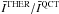 \hbox{$\bar{I}^{\rm THER}/\bar{I}^{\rm QCT}$}