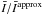 \hbox{$\bar{I}/\bar{I}^{\rm approx}$}