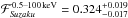 \hbox{$\mathcal{F}_{\rm \suz}^{\text{0.5--100\,keV}}=0.324^{+0.019}_{-0.017}$}