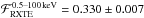 \hbox{$\mathcal{F}_{\rm \xte}^{\text{0.5--100\,keV}}=0.330\pm0.007$}