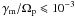 \hbox{$\gamma_{\rm m} / \Omega_{\rm p} \leqslant 10^{-3}$}