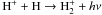 \hbox{${\rm H^+} + {\rm H} \rightarrow {\rm H_2^+} + h\nu$}