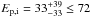 \hbox{$E_{\rm p,i} = 33^{+39}_{-33} \leq 72$}
