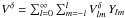 \hbox{$V^\delta=\sum_{l=0}^\infty\sum_{m=-l}^l V^\delta_{lm}\,Y_{lm}$}