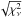\hbox{$\sqrt{\chi^2_\nu}$}