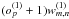 \hbox{$(o_p^{(1)}+1)w^{(1)}_{m,n}$}