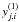 \hbox{$y^{(1)}_{j,i}$}