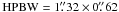 \hbox{${\rm HPBW} = 1\farcs32 \times 0\farcs62$}