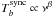 \hbox{$T_b^{\rm sync} \propto\nu^\beta$}