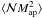 \hbox{$\ave{{\cal N}M_{\rm ap}^2}$}