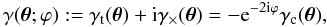 \begin{equation} \label{eq:rotshear} \gamma(\vec{\theta};\varphi):= \gamma_{\rm t}(\vec{\theta})+\i\gamma_\times(\vec{\theta})= -\e^{-2\i\varphi}\gamma_{\rm c}(\vec{\theta}), \end{equation}