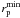 \hbox{$r_{\rm p}^{\rm min}$}
