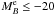 \hbox{$M_{B}^{\rm e} \leq -20$}