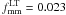 \hbox{$f_{\rm mm}^{\rm LT} = 0.023$}