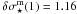 \hbox{$\delta \sigma_{\star}^{\rm m}(1) = 1.16$}