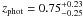 \hbox{$z_\mathrm{phot}=0.75^{+0.23}_{-0.25}$}