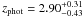 \hbox{$z_\mathrm{phot}=2.90^{+0.31}_{-0.43}$}
