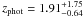 \hbox{$z_\mathrm{phot}=1.91^{+1.75}_{-0.64}$}