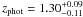 \hbox{$z_\mathrm{phot}=1.30^{+0.09}_{-0.11}$}