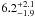 \hbox{$6.2^{+2.1}_{-1.9}$}