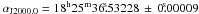 \hbox{$\alpha_{\rm J2000.0}=18^{\rm h} 25^{\rm m} 36\fs53228\,\pm\,0\fs00009$}