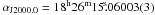 \hbox{$\alpha_{\rm J2000.0}=18^{\rm h}26^{\rm m}15\fs06003(3)$}