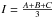 \hbox{$I = \frac{A+B+C}{3}$}