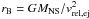 \hbox{$r_{\rm B}=G M_{\rm NS}/v^2_{\rm rel,ej}$}