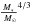 \hbox{$\frac{M_*}{~M_\odot}^{4/3}$}