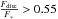 \hbox{$\frac{F_{\rm disc}}{F_*}>0.55$}