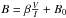 \hbox{$B=\beta \frac{V}{I} + B_0$}