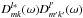 \hbox{$D^{l\ast}_{mk}(\omega) D^{l'}_{m'k'}(\omega)$}
