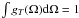 \hbox{$\int g_T(\Omega){\rm d}\Omega=1$}