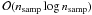 \hbox{$\mathcal{O}(n_\text{samp} \log n_\text{samp})$}