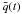 \hbox{$\bar{q}(t)$}