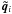 \hbox{$\vec{\tilde{q}}_i$}