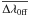 \hbox{$ \overline {\Delta \lambda _{\rm 0ff} }$}