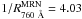 \hbox{$1/R_{760~\AA}^\mathrm{MRN}=4.03$}