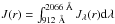 \hbox{$J(r)=\int_\mathrm{912~\AA}^\mathrm{2066~\AA}J_\lambda(r){\rm d}\lambda$}