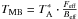 \hbox{$T_{\rm MB}=T^*_{\rm A}\cdot \frac{F_{\rm eff}}{B_{\rm eff}}$}